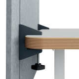 Separator de birou Leitz, inaltime reglabila, 70x80cm